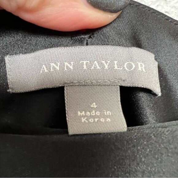 Ann Taylor Wool Blend Satin Trim Tuxedo Trouser Pants - Picture 7 of 10